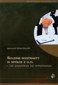 Solidne kontrakty w spółce z o.o. - okładka książki