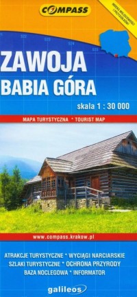 Zawoja. Babia Góra (mapa turystyczna) - okładka książki