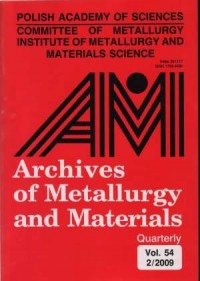 Archives of Metallurgy and Materials - okładka książki
