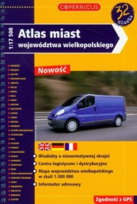 Atlas miast województwa wielkopolskiego - okładka książki