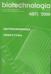 Biotechnologia 4(87)/2009 - okładka książki