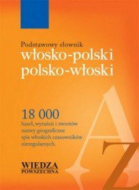 Podstawowy słownik włosko-polski, - okładka książki