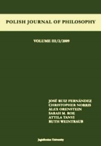 Polish Journal of Philosophy vol. - okładka książki