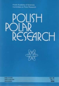 Polish Polar Research 1/2009 - okładka książki