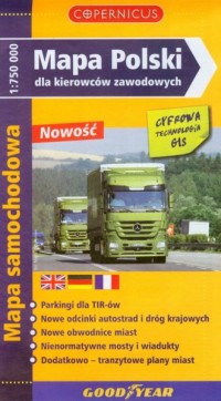 Polska. Mapa Polski dla kierowców - okładka książki