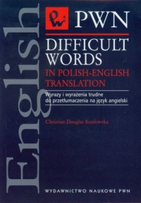 Difficult Words in Polish-English - okładka podręcznika