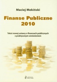 Finanse publiczne 2010 - okładka książki