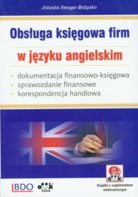 Obsługa księgowa firm w języku - okładka podręcznika