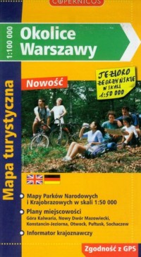Okolice Warszawy. Mapa turystyczna - okładka książki