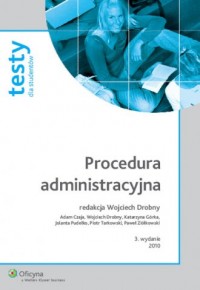 Procedura administracyjna - okładka książki