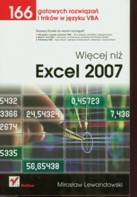 Więcej niż Excel 2007. 166 gotowych - okładka książki