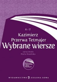 Wybrane wiersze. Kazimierz Przerwa - okładka podręcznika