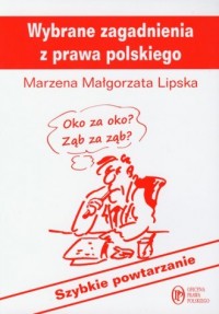Wybrane zagadnienia z prawa polskiego - okładka książki