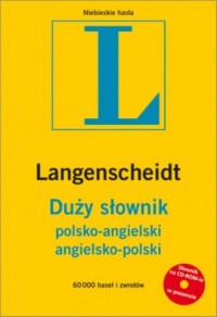Duży słownik polsko-angielski, - okładka książki