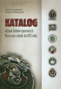 Katalog odznak klubów sportowych - okładka książki