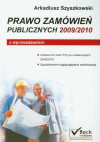 Prawo zamówień publicznych 2009/2010 - okładka książki