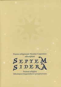 Septem sidera. Poemat religijny - okładka książki