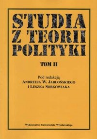 Studia z teorii polityki. Tom 3 - okładka książki