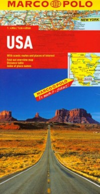 USA. Mapa drogowa (1:4 000 000) - okładka książki