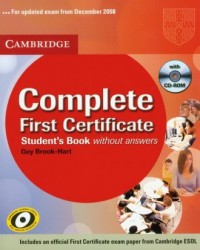 Complete First Certificate student - okładka podręcznika