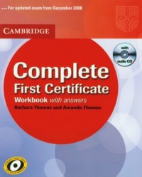 Complete First Certificate. Workbook - okładka podręcznika