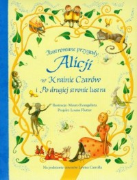 Ilustrowane przygody Alicji w Krainie - okładka książki