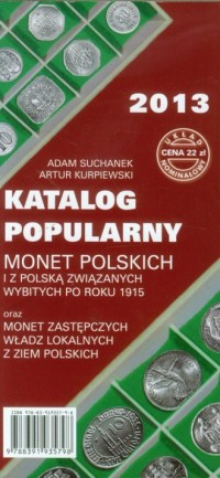 Katalog popularny monet polskich - okładka książki