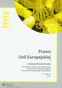 Prawo Unii Europejskiej. Testy - okładka książki