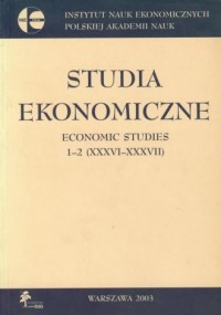 Studia ekonomiczne / Economic studies - okładka książki