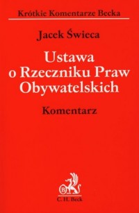 Ustawa o Rzeczniku Praw Obywatelskich. - okładka książki