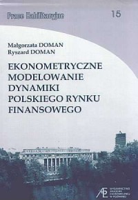 Ekonometryczne modelowanie dynamiki - okładka książki