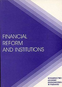Financial reform and institution - okładka książki