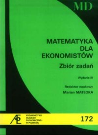 Matematyka dla ekonomistów. Zbiór - okładka książki