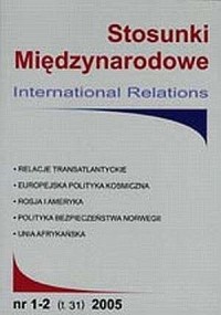 Stosunki Międzynarodowe nr 1-2. - okładka książki