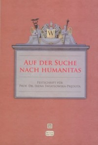 Auf der Suche nach humanitas - okładka książki