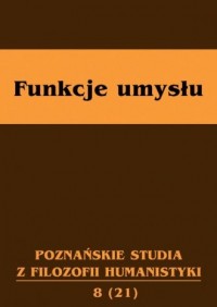 Funkcje umysłu. Poznańskie studia - okładka książki