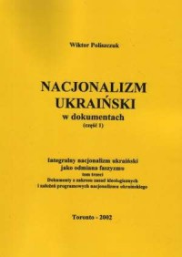Nacjonalizm ukraiński w dokumentach - okładka książki