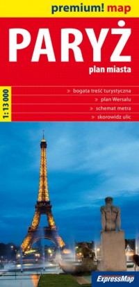 Paryż (plan miasta 1:13 000) - okładka książki