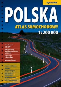 Polska. Atlas samochodowy (1:200 - okładka książki