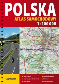Polska. Atlas samochodowy 1:200 - okładka książki