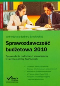 Sprawozdawczość budżetowa 2010 - okładka książki