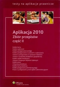 Aplikacja 2010. Zbiór przepisów - okładka książki