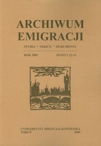 Archiwum Emigracji. Zeszyt 2 (11)/ - okładka książki