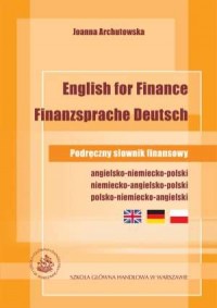 English for Finance. Finanzsprache - okładka książki