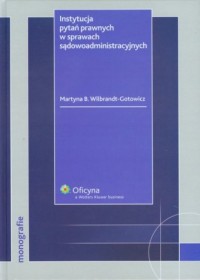 Instytucja pytań prawnych w sprawach - okładka książki