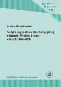 Polityka regionalna w Unii Europejskiej - okładka książki