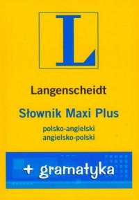 Słownik Maxi Plus polsko-angielski, - okładka książki