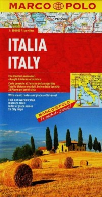 Włochy. Mapa Marco Polo (w skali - okładka książki