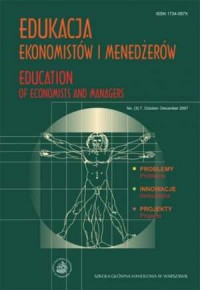 Education of economists and manager. - okładka książki