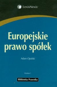 Europejskie prawo spółek - okładka książki